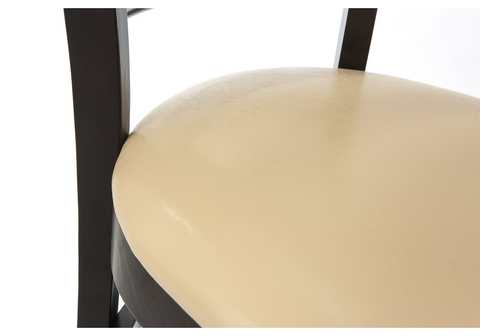Барный стул Mirakl cappuccino / cream 43*43*114 Венге /Кремовый кожзам