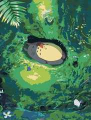Картина по номерам Тоторо На Поляне