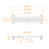 RGW 60211060-01 Душевой лоток Drain Leo-10-60 600