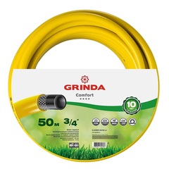 Шланг GRINDA COMFORT поливочный, 25 атм., армированный, 3-х слойный, 3/4