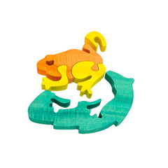 Развивающая игрушка"Жабка на листке"