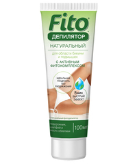 FITOкосметик Натуральный Фитодепилятор для области бикини и подмышек с подорожником 100мл