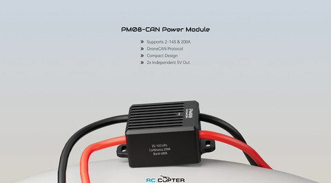 Модуль питания Holybro PM08-CAN (2-14S 200A, 5V 3A, PDB) для Pixhawk