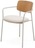 Maureen Штабелируемый стул из дубового шпона с бежевыми ножками La Forma Испания 