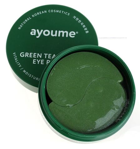 Гидрогелевые патчи для глаз Green Tea & Aloe Eye Patch с экстрактом зеленого чая и алое AYOUME