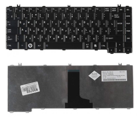 Клавиатура для ноутбука Toshiba Satellite C600, L600, L630, L635, L640, L735