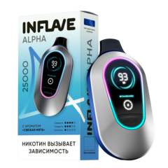 Одноразовая электронная сигарета Inflave Alpha - Свежая Мята (25000 затяжек)