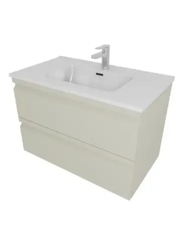Aquatek AQ77060-GS AQ77060-GS Комплект мебели: Тумба 60см ВЕГА с раковиной AQ0460-00, 2 ящика, цвет шалфей зеленый