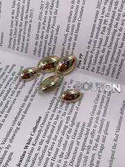 Пуговицы золотые овальные