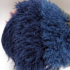 Fur Glamour Pura Lana Italia Мериносовый Мех Темно Синий 100м/100гр