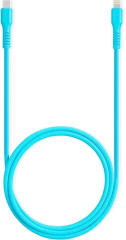 Кабель TTEC USB-C - Lightning Charge/Date Cable, 120 см, неоновый голубой