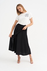 Легкая струящаяся юбка с запахом Тамбовчанка