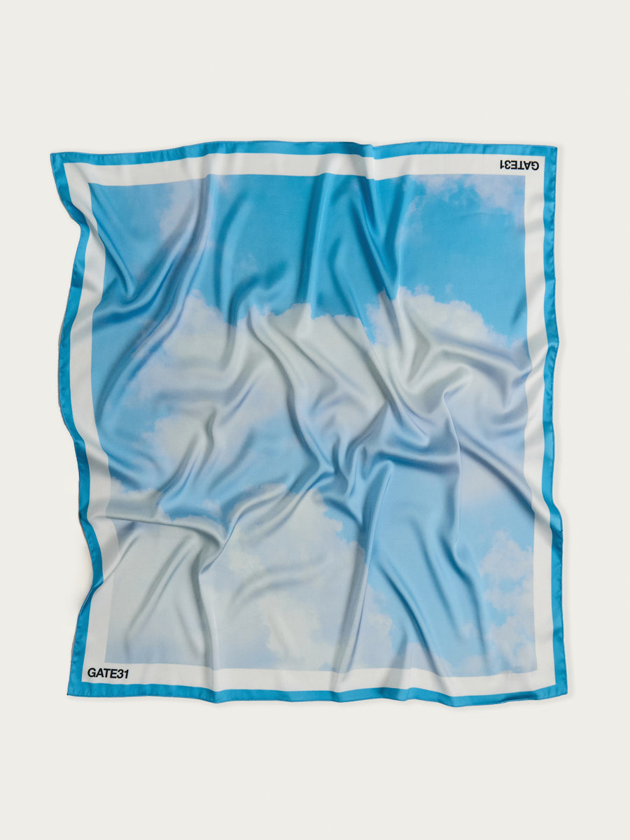 

Платок, Бело-голубой