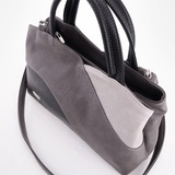 Сумка Саломея 483 мульти итальянский серо-черный