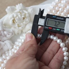 Жемчуг натуральный речной, круглый, 7-9 мм, 1 нить, Ж013