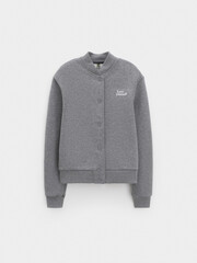 жакет  для девочки  КР 302836/серый меланж к605