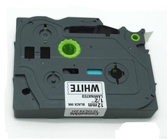 Совместимая лента для наклеек TZe-231 F+ - ширина 12 мм, черный шрифт на белом фоне для Brother P-touch