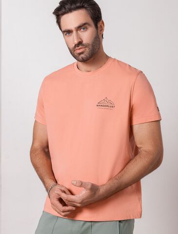 Футболка из премиального хлопка с авторским принтом  U49.045 (122060)