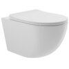 Aqueduto OVO0110 AQD OVO Унитаз подвесной 525*360 безободковый, сиденье c микролифтом, белый глянцевый