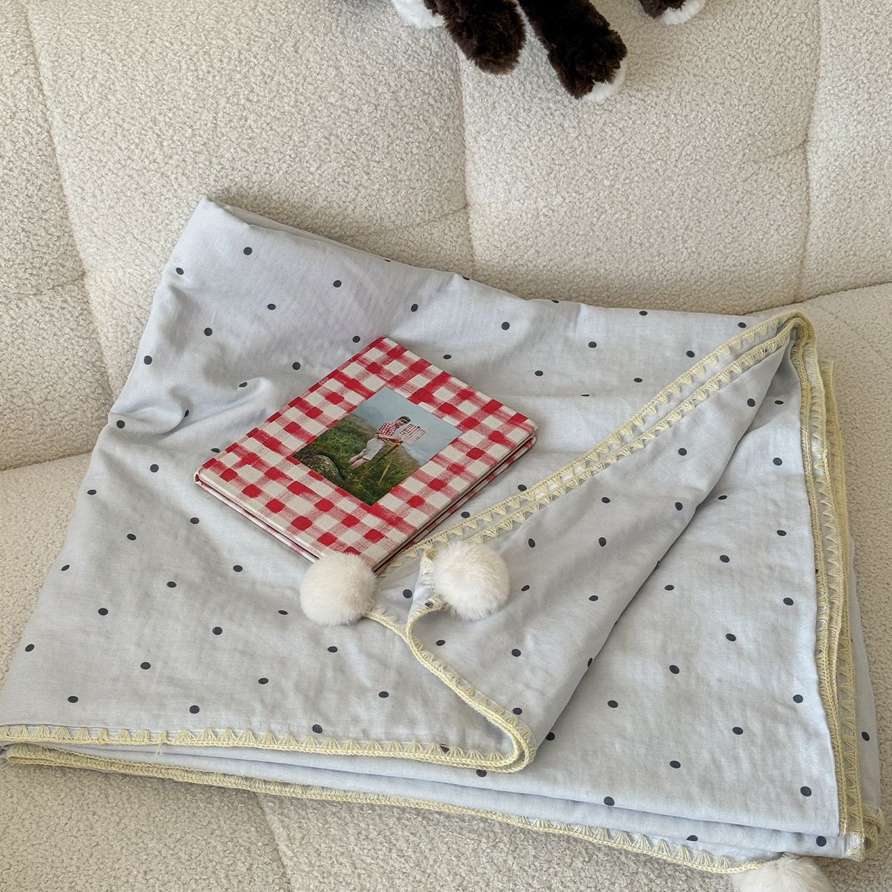 ZEPHYR HOME Одеяло летнее 150х200 Полуторка Голубой Горошек