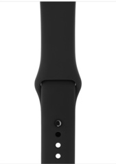 Смарт часы Apple Watch Series 3 GPS, 42mm Space Grey Aluminium Case with Black Sport Band (MTF32GK/A)