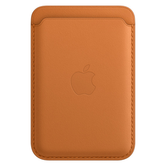 Карман-Чехол для телефона APPLE iPhone Leather Wallet with MagSafe - Golden Brown (MM0Q3ZM/A)