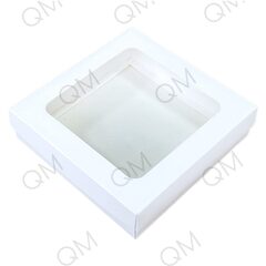 Коробка для клубники в шоколаде 150*150*40 мм (белая), 50шт