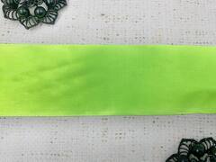 Лента атласная, ш. 5 см, салатовый неон