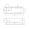 Am.Pm W90A-170-075W-R Gem Каркас в комплекте с монтажным набором 170х75