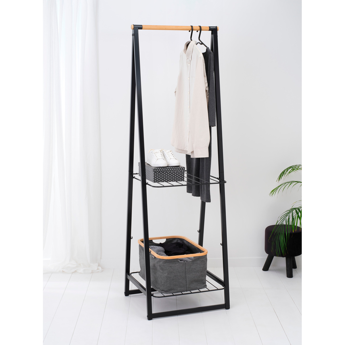 Складная корзина для белья (40 л), Белая, арт. 232725 - фото 4