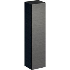Высокий шкафчик Geberit Xeno² с одной дверью и внутренним зеркалом: B=40см, H=170см, T=35.1см, Серый / Меламин, древесная структура фото