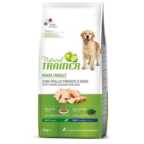 Trainer Natural Maxi Adult сухой корм для взрослых собак крупных пород (курица) 12 кг