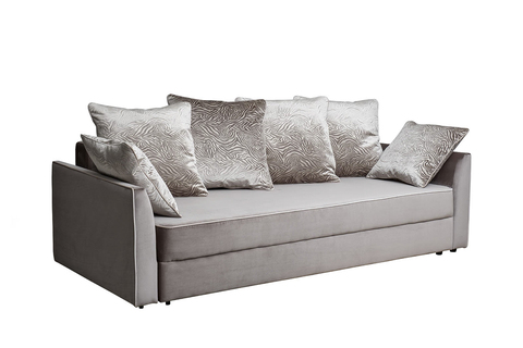 Диван трехместный Garda Decor Mores вельвет бежевый механизм тик-так