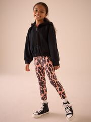 Толстовка и легинсы в комплекте для девочки Next E61-615, Черный, Розовый