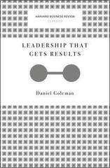 Leadership That Gets Results (Harvard Business Review Classics)