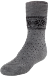 Термоноски утепленные с шерстью мериноса Norveg Soft Merino Wool Grey-Black детские
