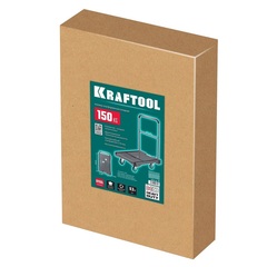 KRAFTOOL до 150 кг, платформа 68.0 х 49.5 см, складная рукоятка, складные колеса d 10 см, вес - 9.3 кг, платформенная тележка (38780-150)