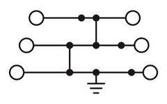 ST 2,5-3PE-Заземляющий клеммный модуль с пружинными зажимами