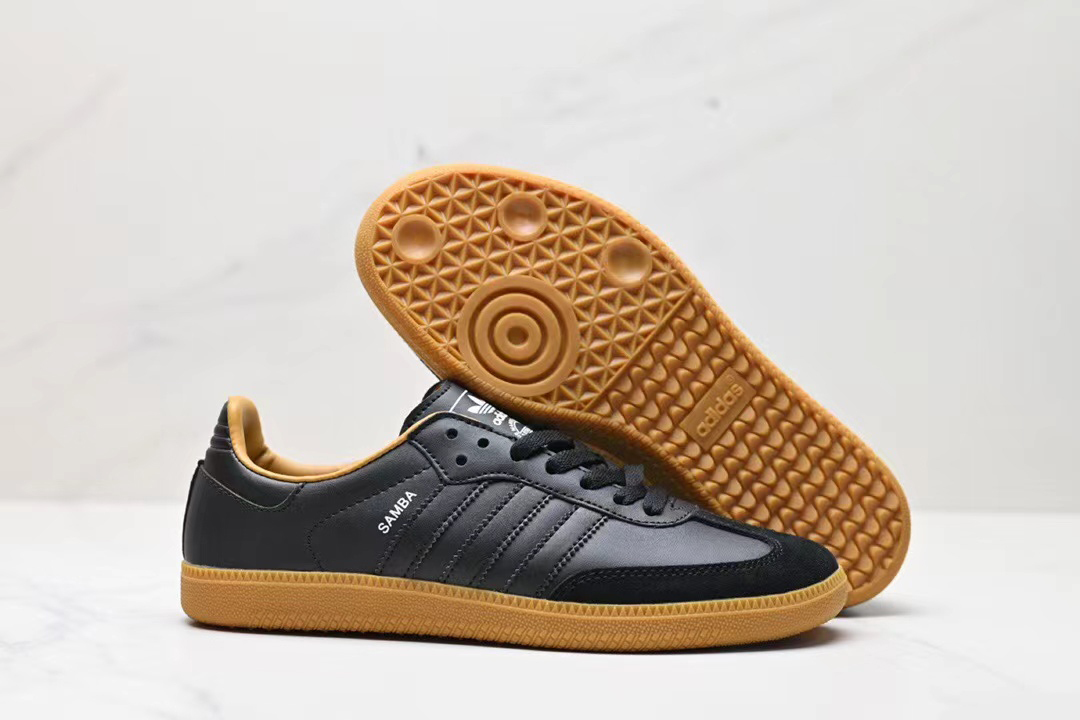 All black adidas gum sole sales