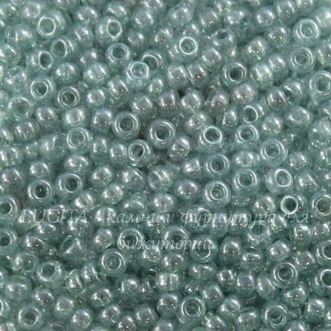 48055 Бисер 10/0 Preciosa Кристалл глянцевый серо-зеленый