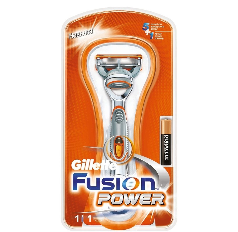 Бритвенный станок Gillette Fusion Power с 1 кассетой