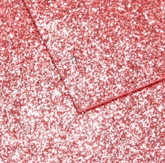 Фоамиран глиттерный. Теплый розовый. Толщина 1,5мм. Лист 60х70см.