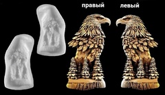 Силиконовый молд Орел на скале левый и правый . Набор 2 молда