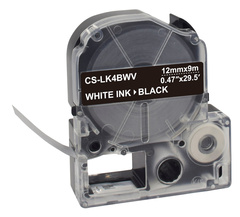 Картридж ленточный Cactus CS-LK4BWV черный для Epson LW300, LW400, LW700, LW600P, LW1000P, K400, Z700, Z900