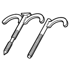Крюк с дюбелем REHAU для 1 трубы (12573781002)