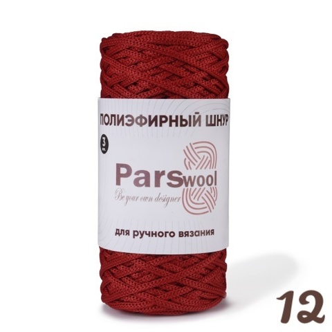 Полиэфирный шнур Parswool 12, Красный