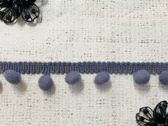 Тесьма/бахрома с помпонами, ш. 2,5 см.