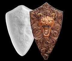 Силиконовый молд № 446 Щит Лев -2