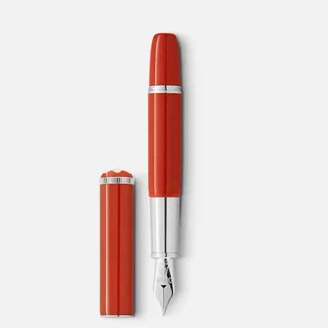 Перьевая ручка (F) Montblanc Heritage Rouge et Noir «Baby» Special Edition кораллового цвета