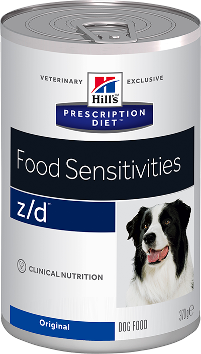 Влажные корма Ветеринарный корм для собак Hill`s Prescription Diet z/d Food Sensitivies, лечение острых пищевых аллергий зд.png